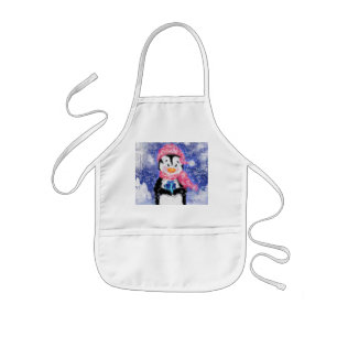 Tablier Enfant Happy Penguin - Noël -