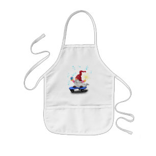 Tablier Enfant Happy Skater Gnome avec des cadeaux et Sparkler - 