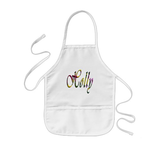 Tablier Enfant Holly, Nom, Logo, Artiste Kindy Apron (Devant)