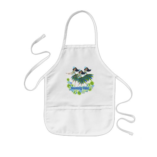Tablier Enfant Hula Kids Apron paradis (Devant)