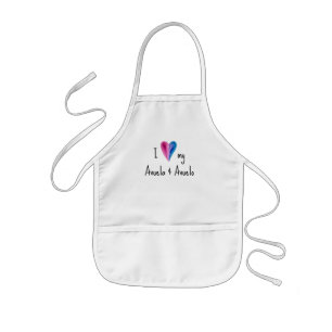 Tablier Enfant I Love My Avuela et Avuelo Apron