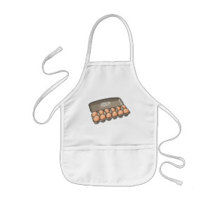 Tablier Enfant Illustration de carton d'oeufs