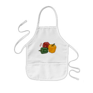Tablier Enfant Illustration de dessin de Capsicum