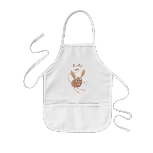 Tablier Enfant Illustration de jerboa aux longues oreilles (Devant)