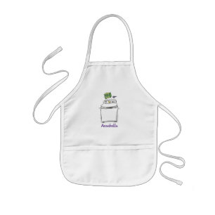 Tablier Enfant Illustration de lave-linge mignonne