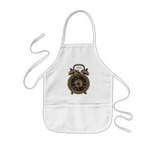 Tablier Enfant Illustration de l'horloge d'alarme