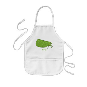 Tablier Enfant Illustration de l'insecte de la trémie verte mûre