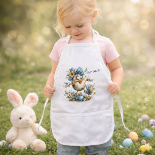 Tablier Enfant Illustration de mignon œuf de Pâques de dessin ani