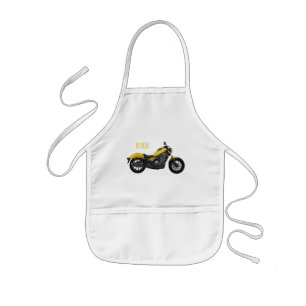 Tablier Enfant Illustration de moto Cruiser