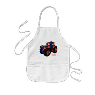 Tablier Enfant Illustration de tracteur de dessin animé