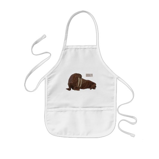 Tablier Enfant Illustration de Walrus (Devant)