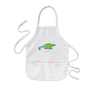 Tablier Enfant Illustration du caméléon de Jackson