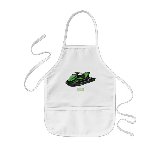 Tablier Enfant Illustration Jet ski (Devant)