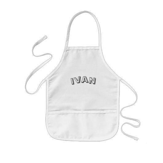 Tablier Enfant Ivan Nom, (Devant)