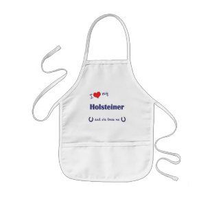 Tablier Enfant J'aime mon Holsteiner (le cheval femelle)