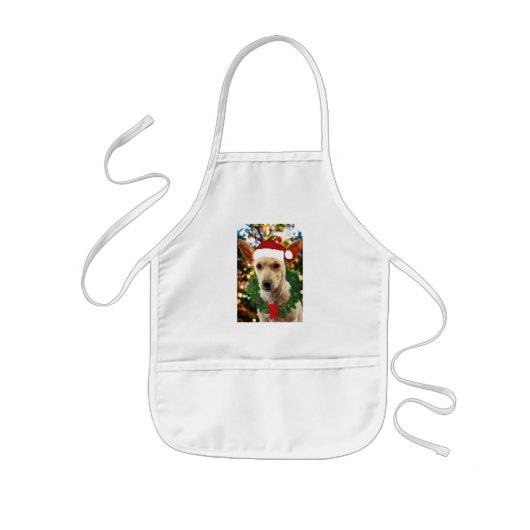 Tablier Enfant Joie au chiot (Devant)