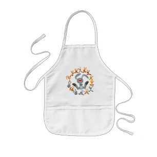 Tablier Enfant Joli lapin caricature Mandala Enfants Apron