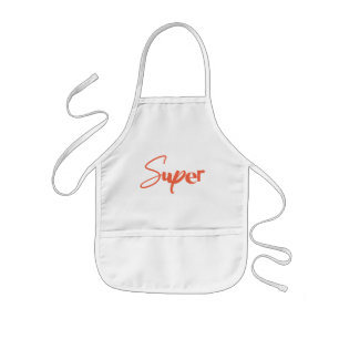 Tablier Enfant Joueuse, créative, design cool rouge tendance de S