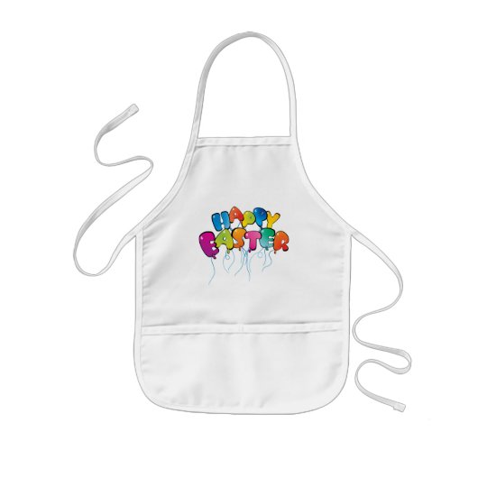 Tablier Enfant Joyeux Ballons de Pâques (Devant)