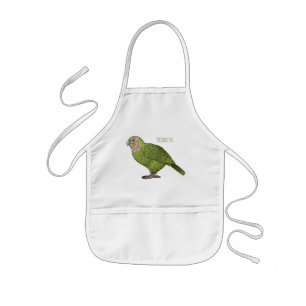 Tablier Enfant Kakapo bird cartoon illustration