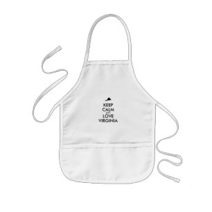 Tablier Enfant KEEP CALM et LOVE VIRGINIA