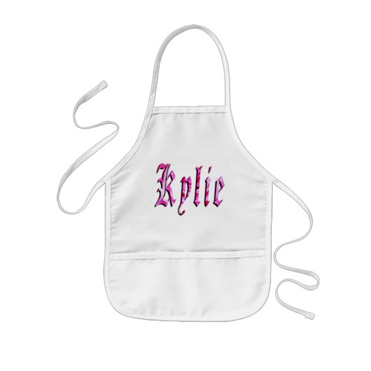 Tablier Enfant Kylie, Nom, Logo, Filles Artistique Kindy Apron (Devant)