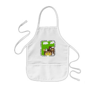 Tablier Enfant La vache indique des T-shirts et des cadeaux de MO
