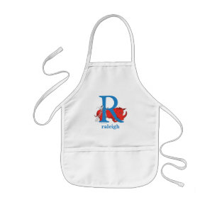 Tablier Enfant L'ABC de Dr Seuss : Lettre R - Blanc   Ajoutez vot