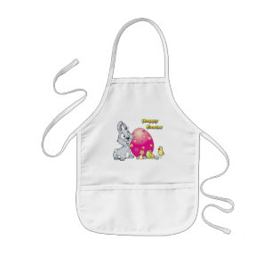 Tablier Enfant Lapin de Pâques et poussin