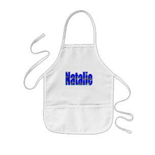 Tablier Enfant Le nom 'Natalie' fait à partir de cochons d'Inde,
