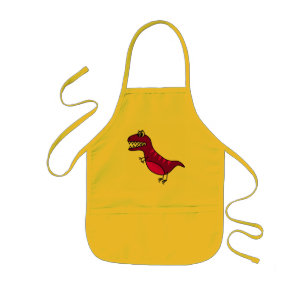 Tablier Enfant Le tablier pourpre mignon de l'enfant drôle et