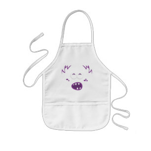 Tablier Enfant Le visage pourpre du monstre Apron de l'enfant