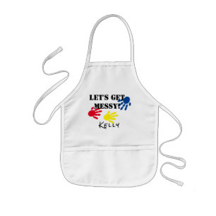 Tablier Enfant Let's Get Messy! Personalized