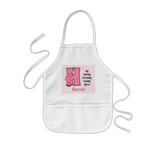 TABLIER ENFANT LETTRE HÉPON ROSE MONOMOBILE H