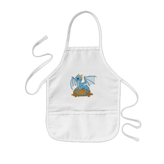 Tablier Enfant Little Blue Dragon (Devant)