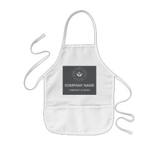 Tablier Enfant Logo simple minimaliste personnalisé Name
