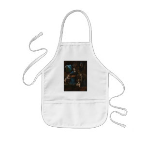 Tablier Enfant Madone des Rochers, Vierge Marie, Jésus, Jean