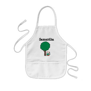 Tablier Enfant Maisy lit son livre de bibliothèque dehors