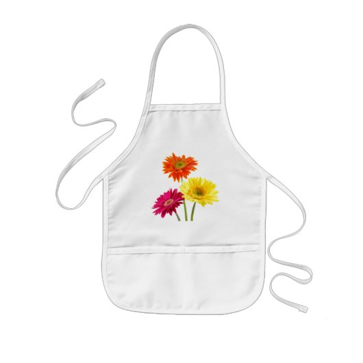 Tablier Enfant Marguerites de Gerbera (Devant)