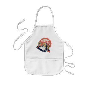 Tablier Enfant Mème de Noël drôle 2020 Rockin Santa