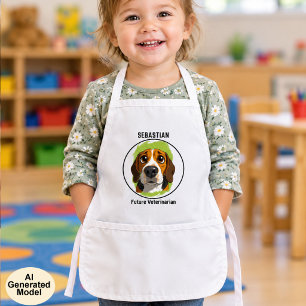 Tablier Enfant Modèle d'art remplaçable de Beagle adorable