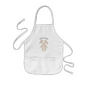 Tablier Enfant Modern Pastel Pink Bunny (Devant)