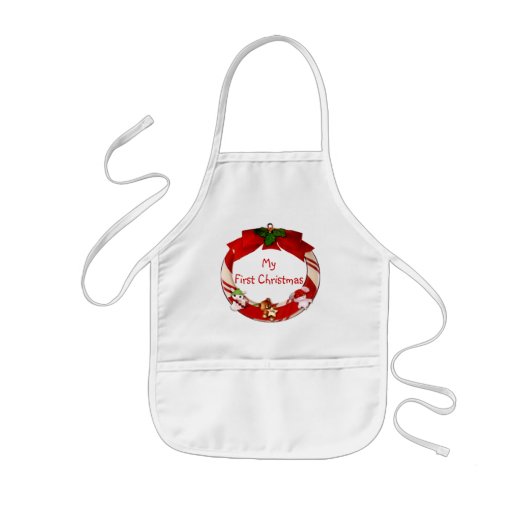 Tablier Enfant Mon premier bébé de Noël (Devant)