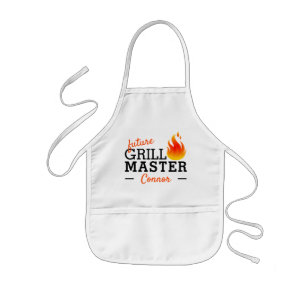Tablier Enfant Mondes Personnalisés Plus grand chef barbecue