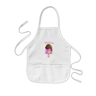 Tablier Enfant Monogramme personnalisé de la crème glacée