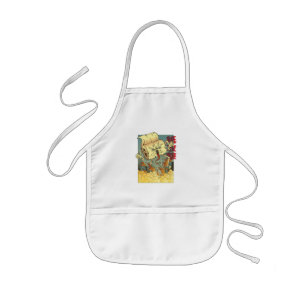 Tablier Enfant Monstre de Papier Toilette Drôle de Style Japonais