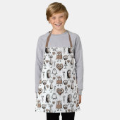 Tablier enfant Monstre Marron (Porté)