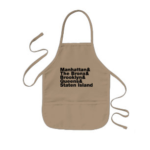 Tablier Enfant ~ New York City de cinq villes