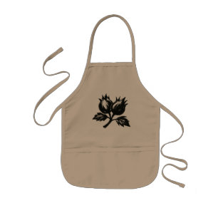 Tablier Enfant Noisette minimaliste – Conception botanique de pin