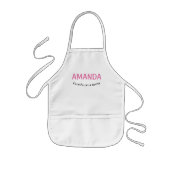 Tablier Enfant Nom de la petite aide de papa (Devant)